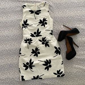 J crew Black and white dress